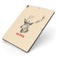 Personalised Rudolph Apple iPad Case on Grey iPad Side View