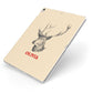 Personalised Rudolph Apple iPad Case on Silver iPad Side View