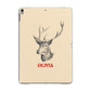 Personalised Rudolph Apple iPad Grey Case