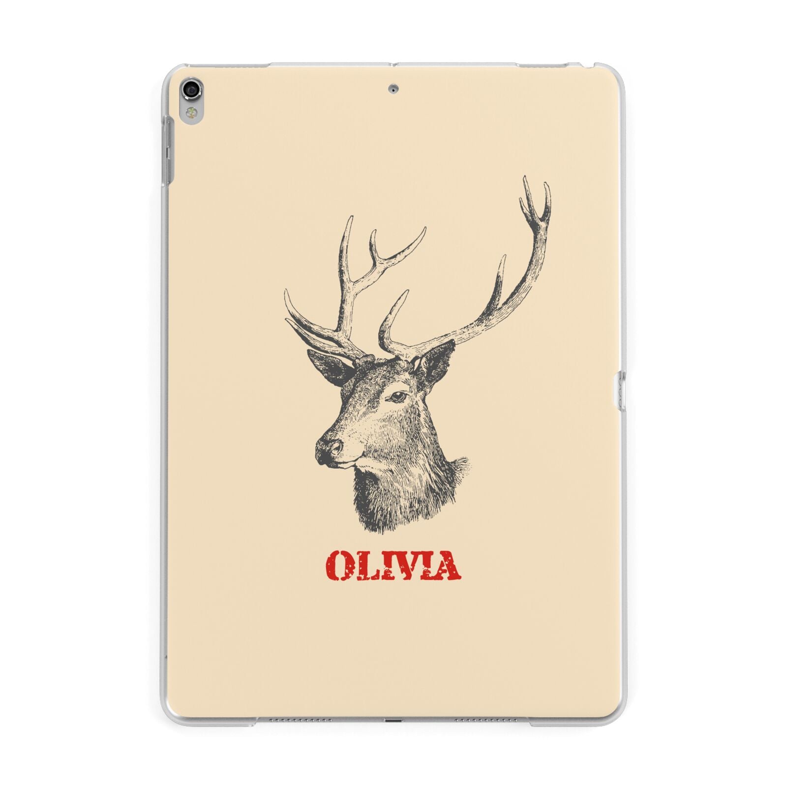 Personalised Rudolph Apple iPad Silver Case