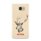Personalised Rudolph Samsung Galaxy A9 2016 Case on gold phone