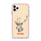 Personalised Rudolph iPhone 11 Pro Max Impact Pink Edge Case