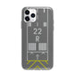 Personalised Runway Apple iPhone 11 Pro Max in Silver with Bumper Case