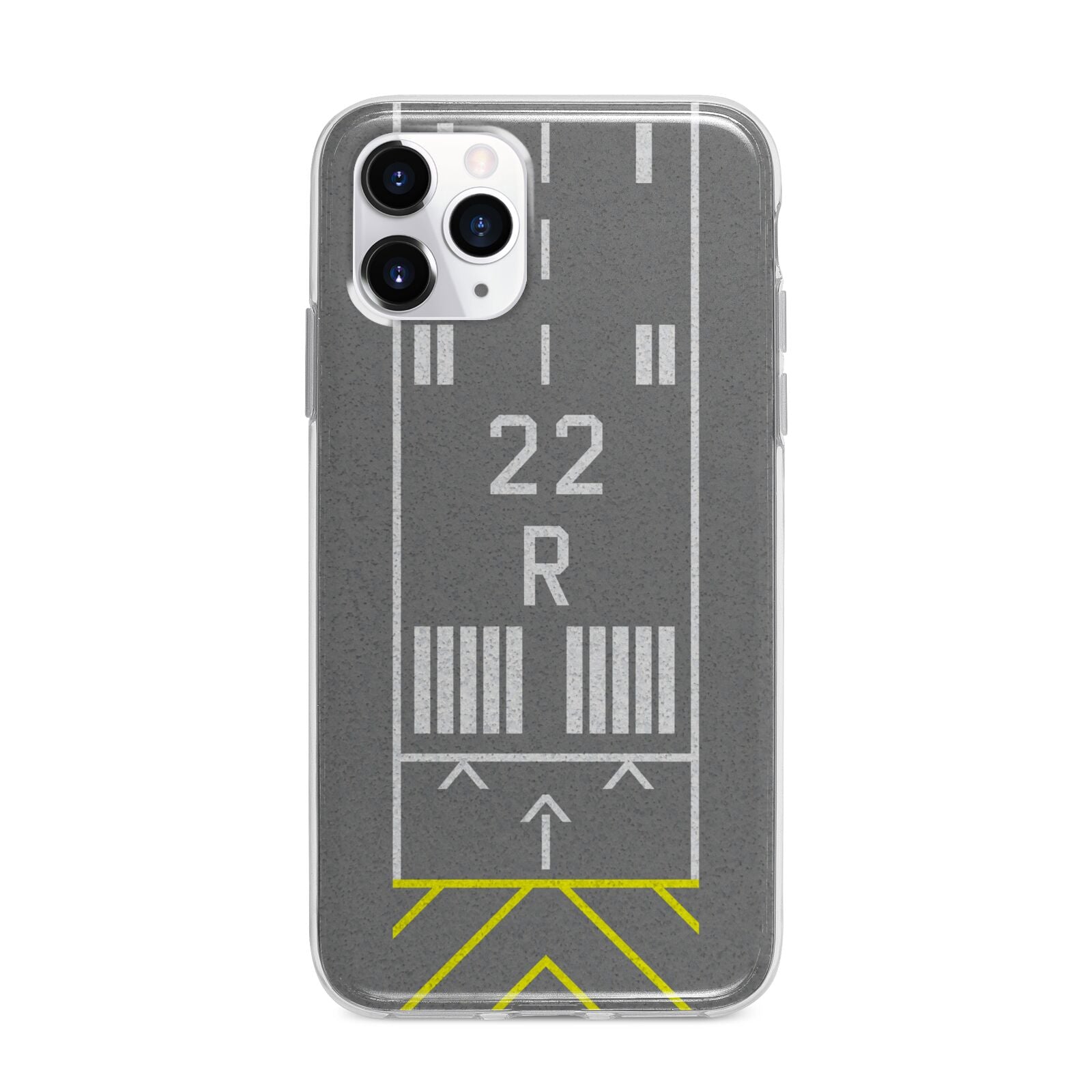 Personalised Runway Apple iPhone 11 Pro Max in Silver with Bumper Case