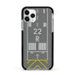 Personalised Runway Apple iPhone 11 Pro in Silver with Black Impact Case