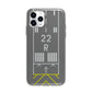 Personalised Runway Apple iPhone 11 Pro in Silver with Bumper Case