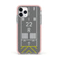 Personalised Runway Apple iPhone 11 Pro in Silver with Pink Impact Case