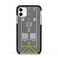 Personalised Runway Apple iPhone 11 in White with Black Impact Case