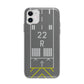 Personalised Runway Apple iPhone 11 in White with Bumper Case