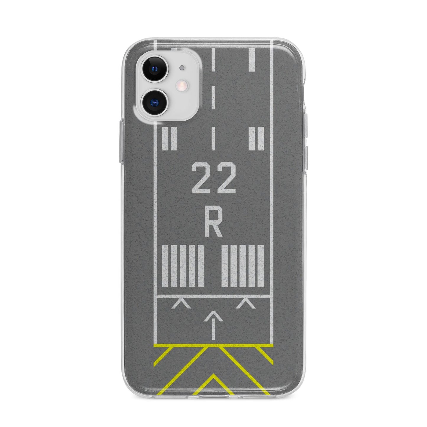 Personalised Runway Apple iPhone 11 in White with Bumper Case