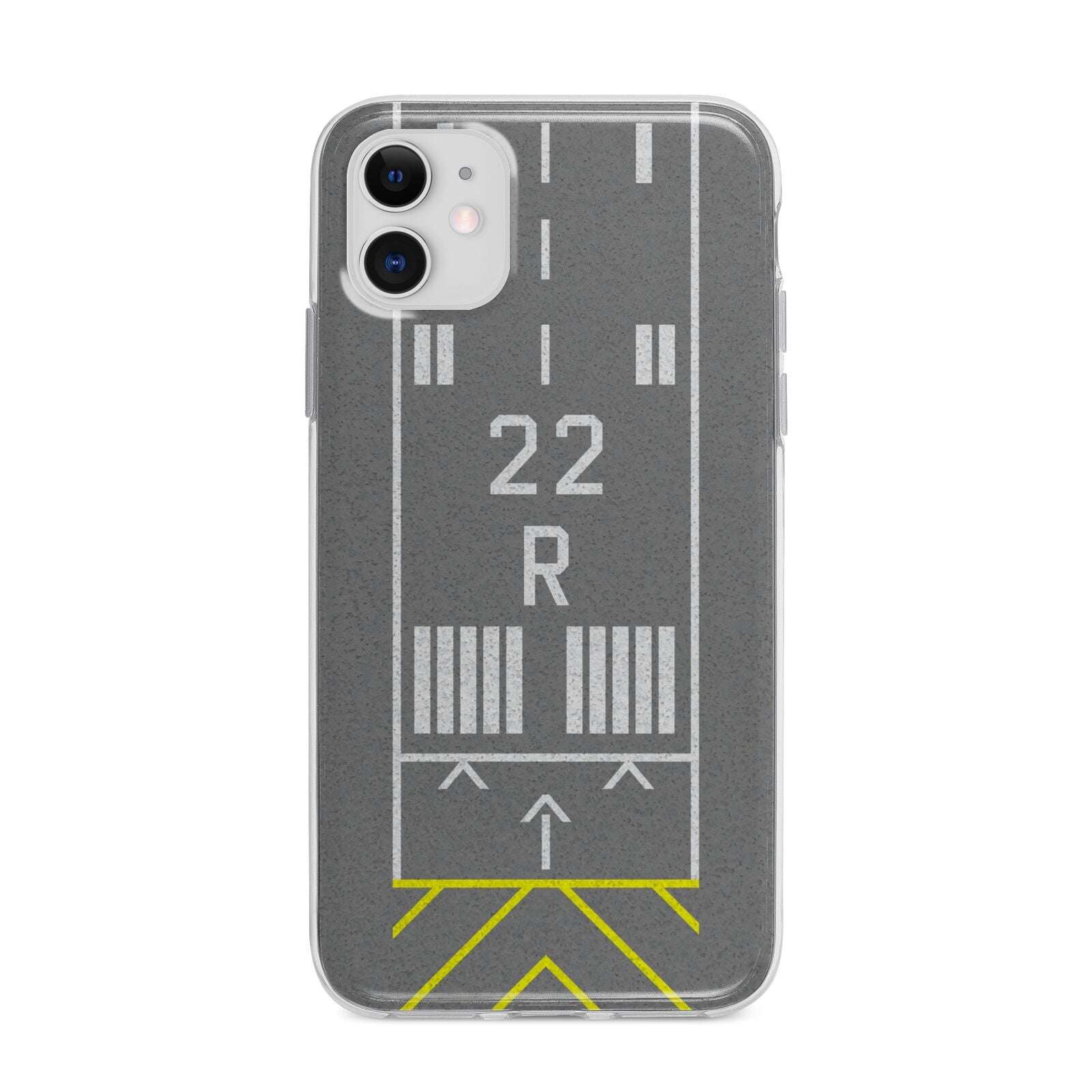 Personalised Runway Apple iPhone 11 in White with Bumper Case