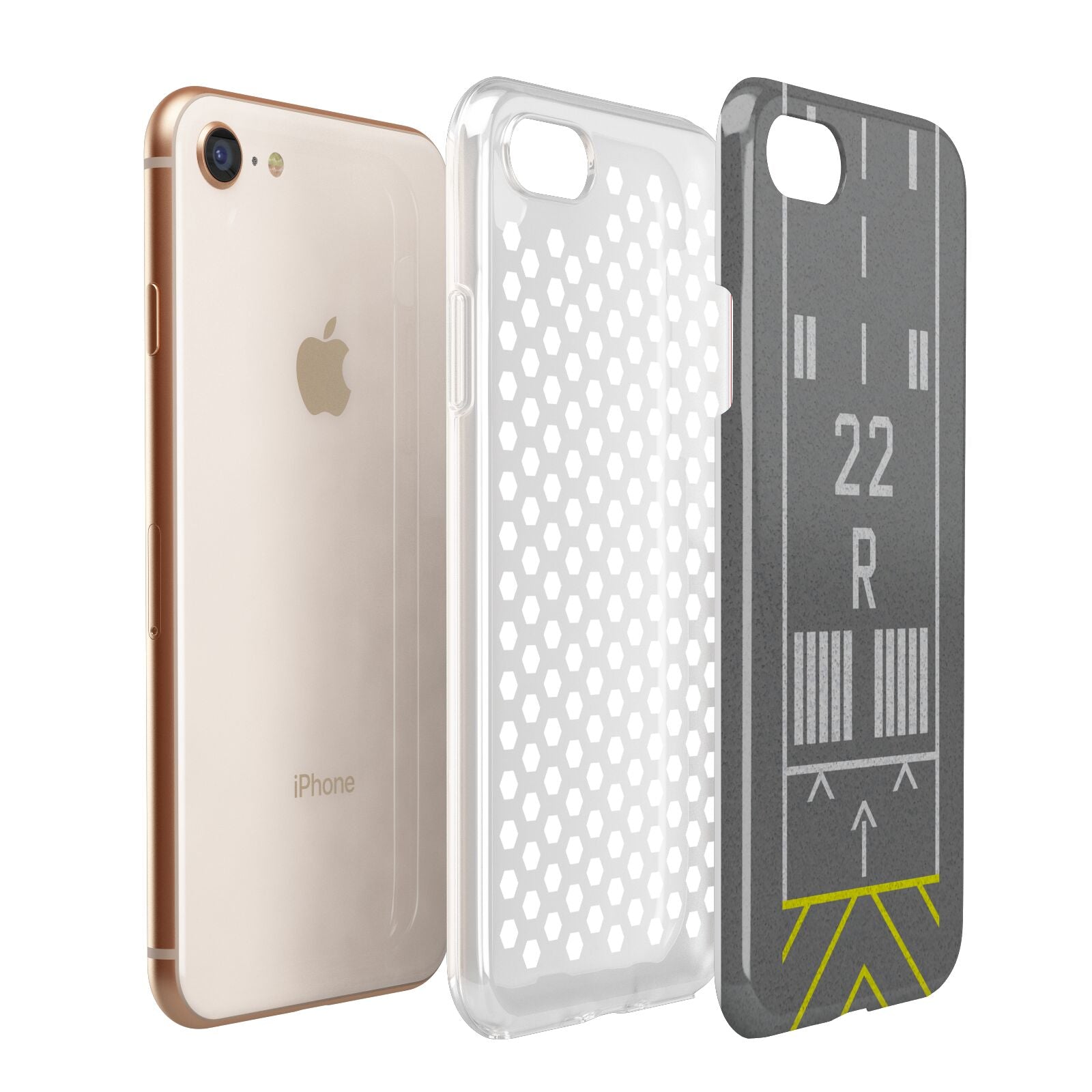 Personalised Runway Apple iPhone 7 8 3D Tough Case Expanded View