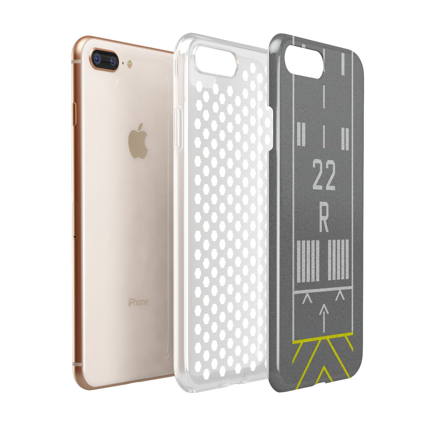 Personalised Runway Apple iPhone 7 8 Plus 3D Tough Case Expanded View