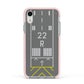 Personalised Runway Apple iPhone XR Impact Case Pink Edge on Silver Phone