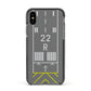 Personalised Runway Apple iPhone Xs Impact Case Black Edge on Black Phone