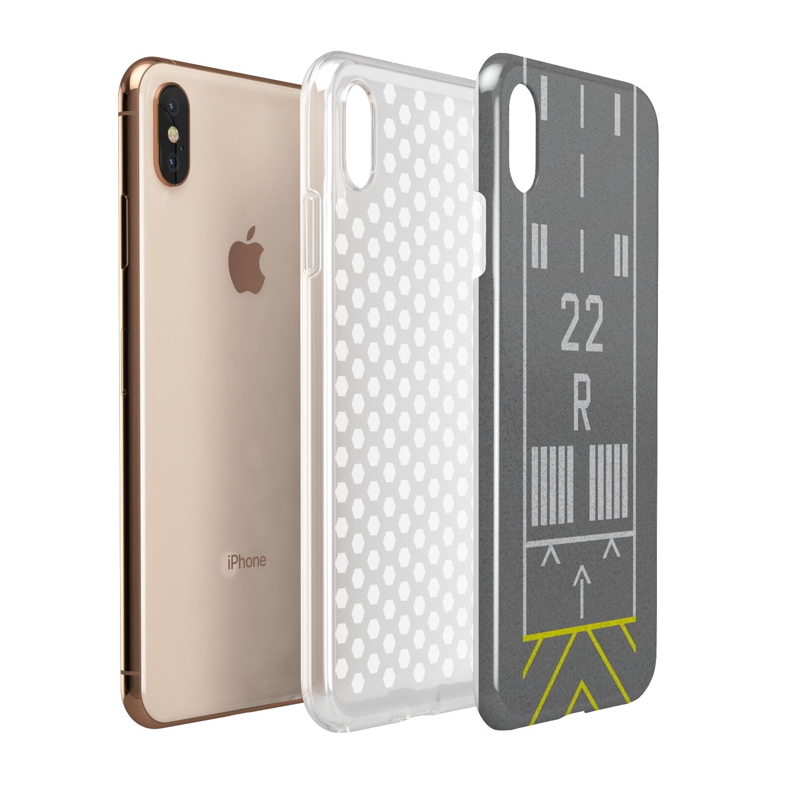 Personalised Runway Apple iPhone Xs Max 3D Tough Case Expanded View