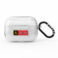 Personalised Runway Holding Position AirPods Pro Glitter Case