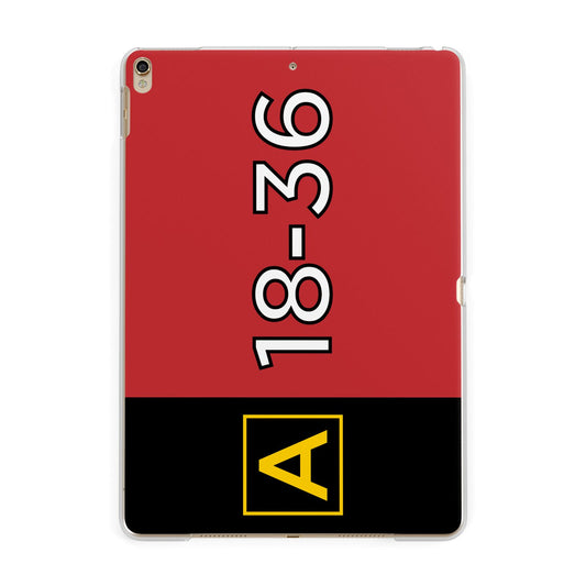 Personalised Runway Holding Position Apple iPad Gold Case