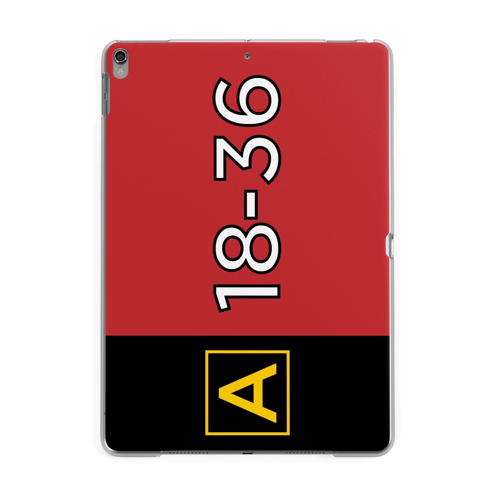 Personalised Runway Holding Position Apple iPad Grey Case