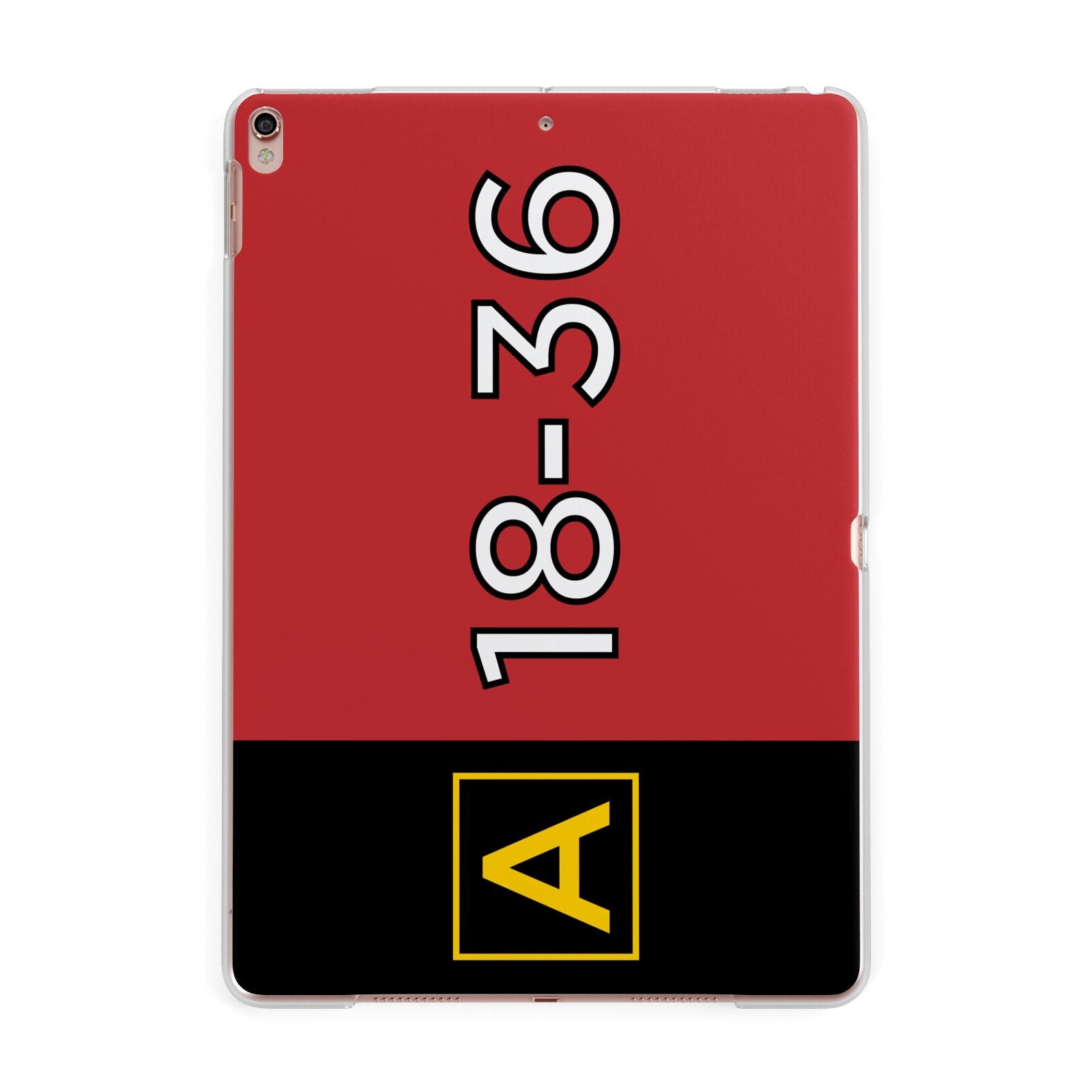 Personalised Runway Holding Position Apple iPad Rose Gold Case