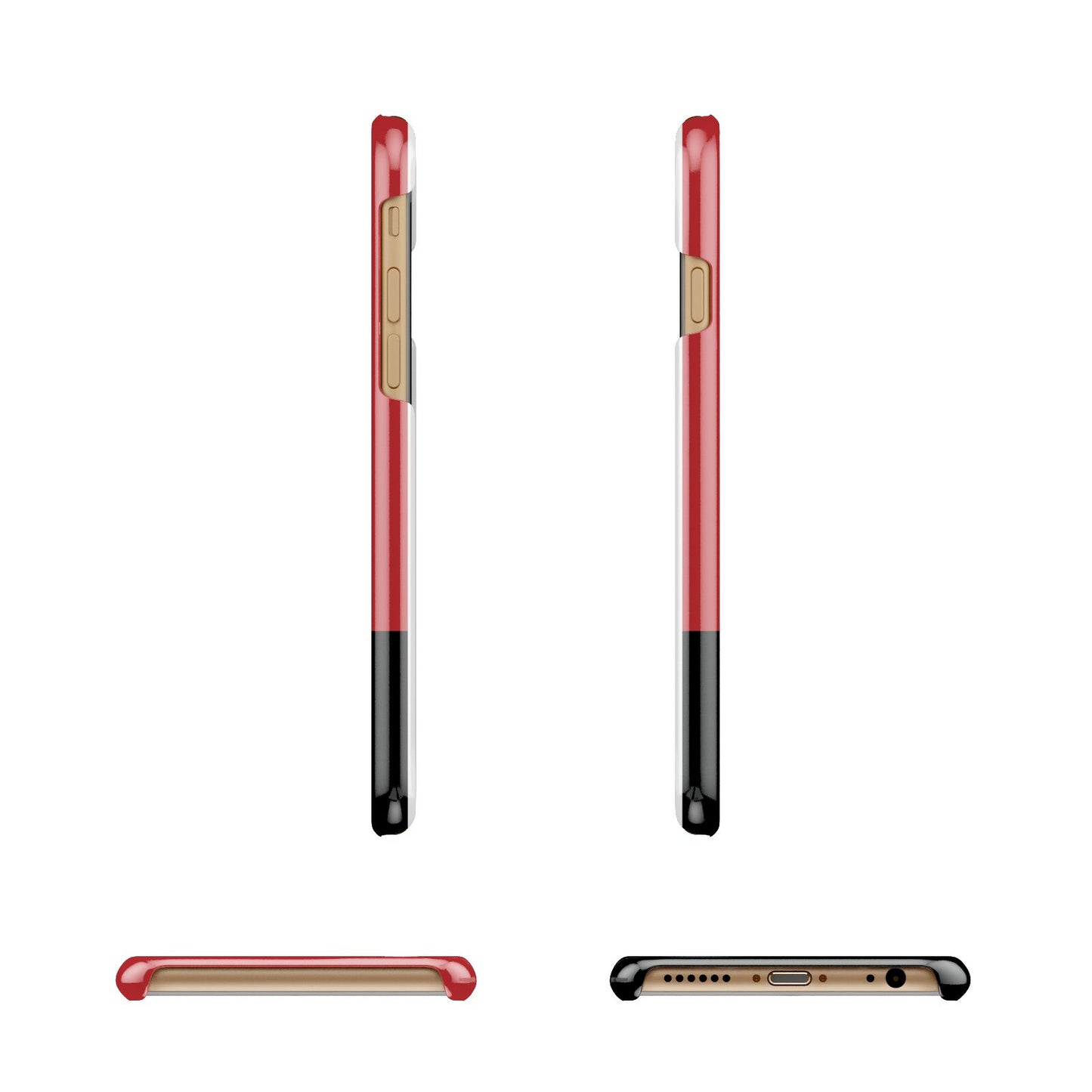 Personalised Runway Holding Position Apple iPhone 6 3D Wrap Snap Case Angled Images