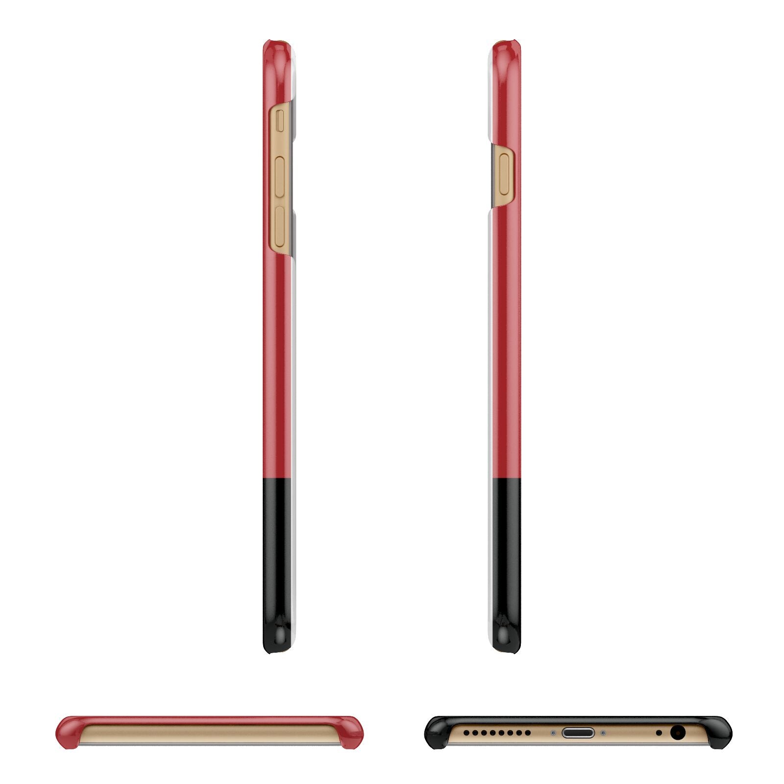 Personalised Runway Holding Position Apple iPhone 6 Plus 3D Wrap Snap Case Angled Images