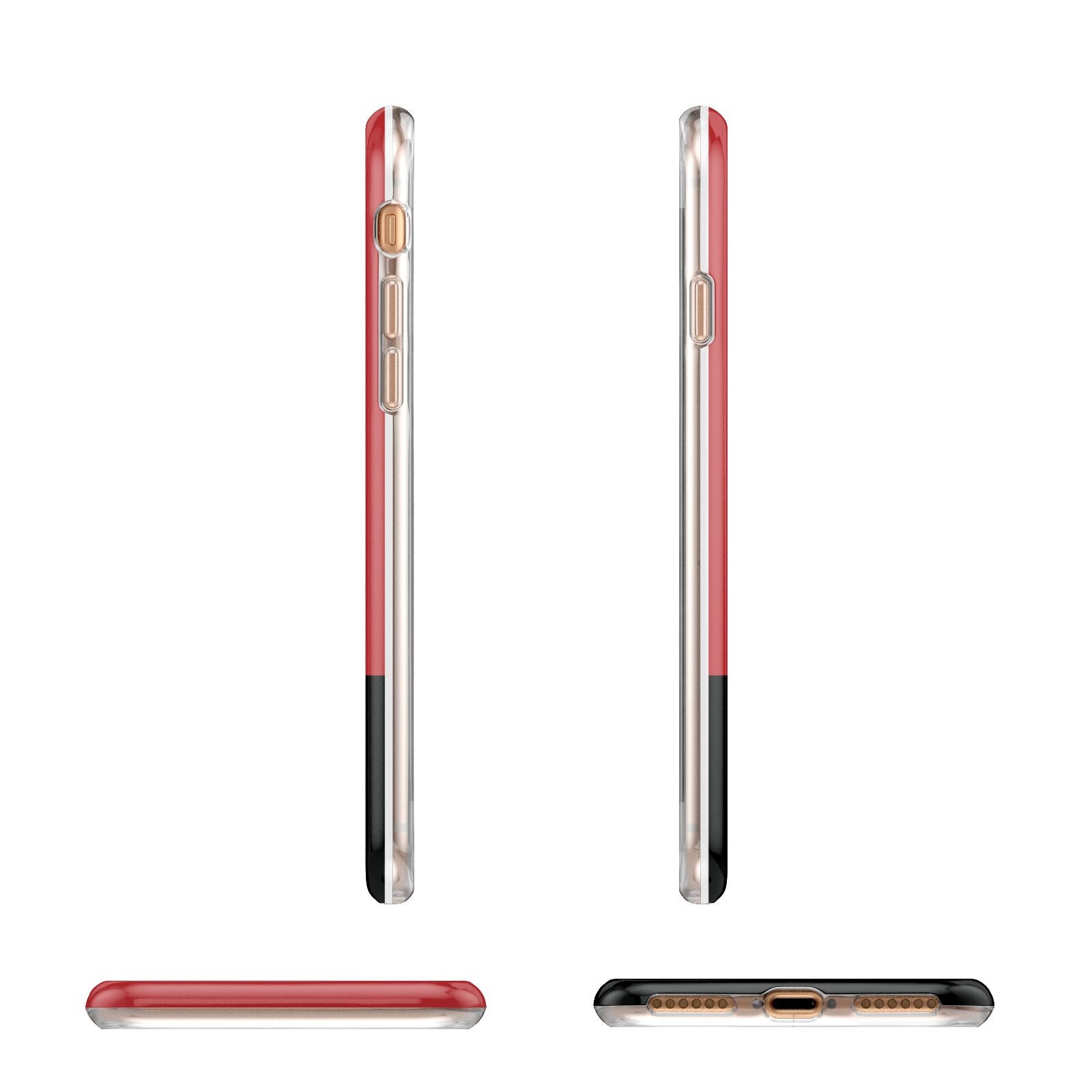 Personalised Runway Holding Position Apple iPhone 7 8 3D Wrap Tough Case Alternative Image Angles