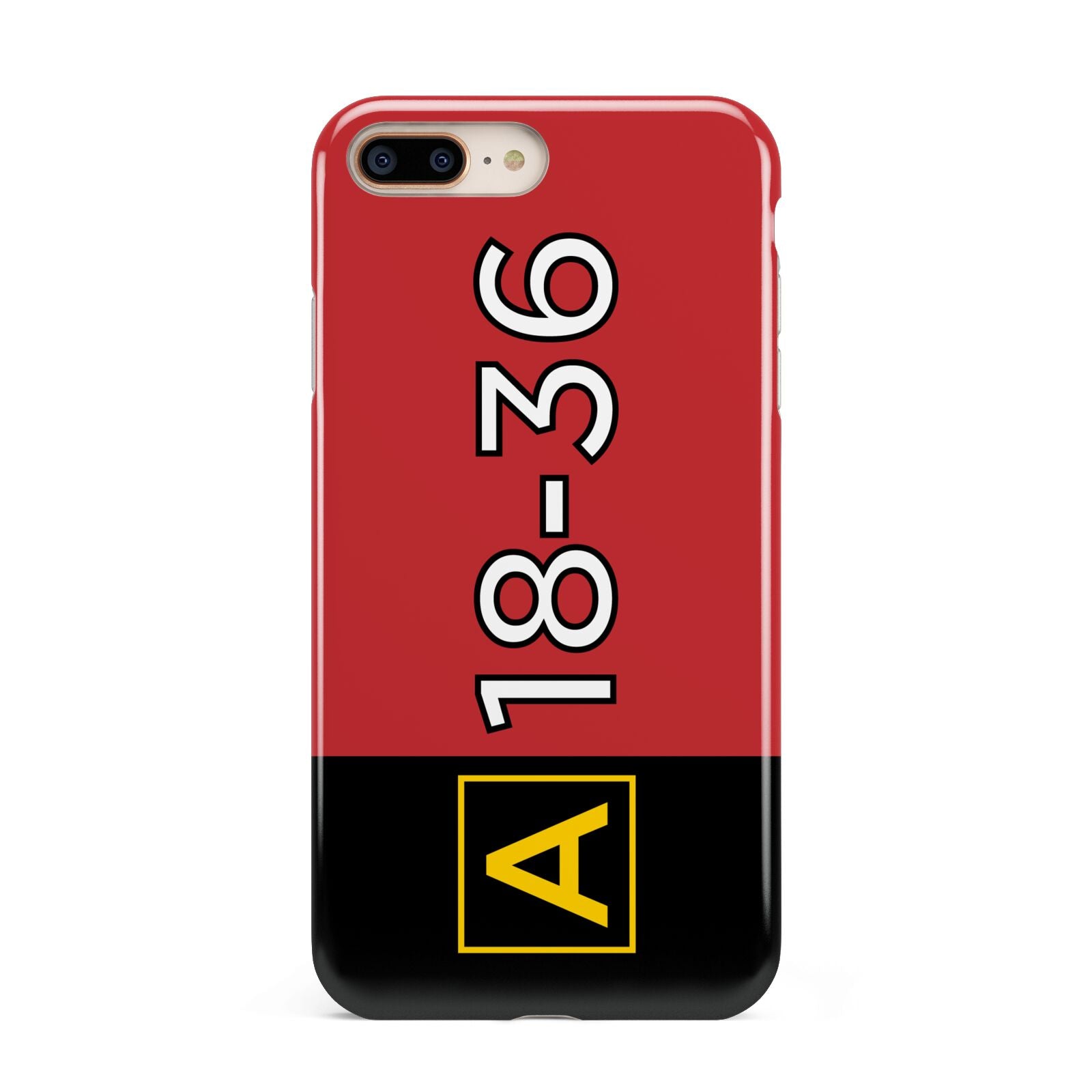 Personalised Runway Holding Position Apple iPhone 7 8 Plus 3D Tough Case