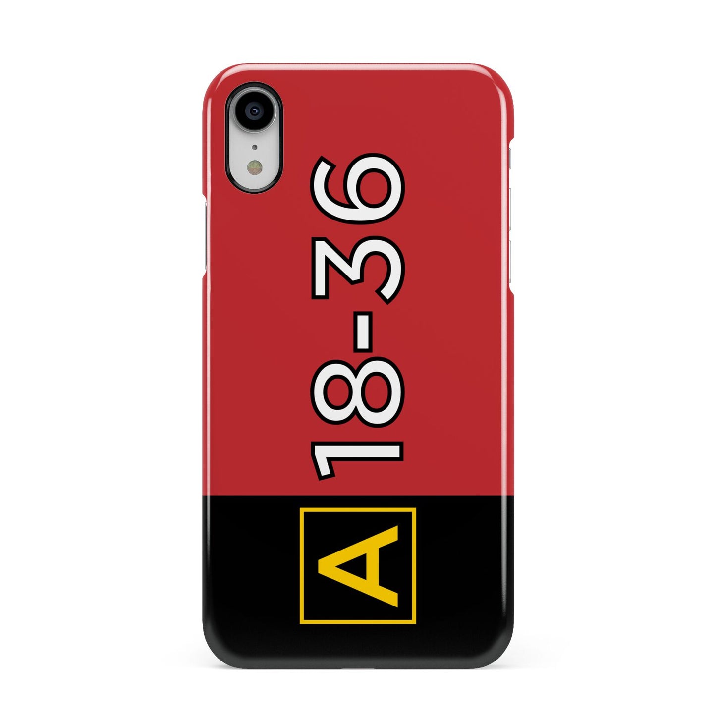 Personalised Runway Holding Position Apple iPhone XR White 3D Snap Case