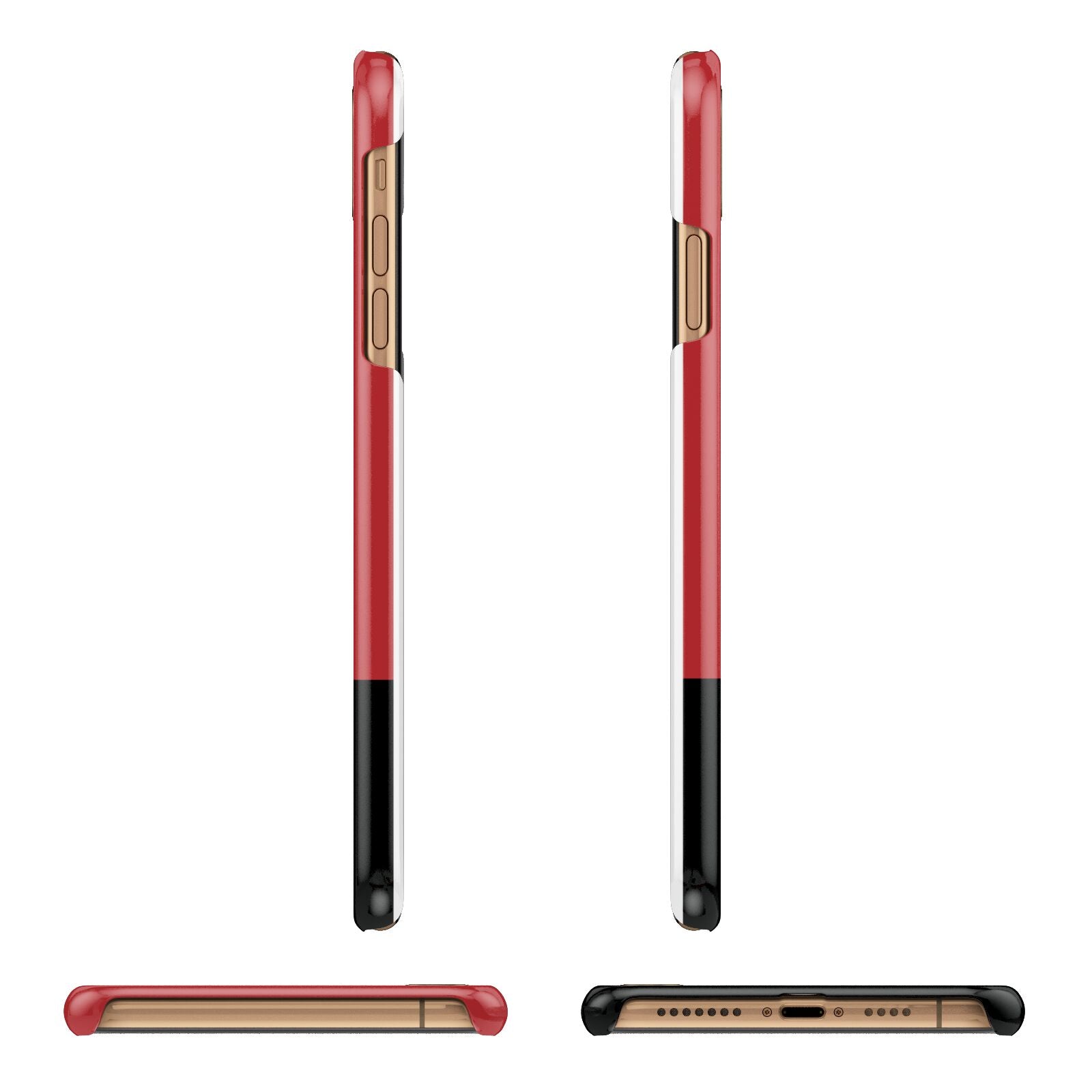 Personalised Runway Holding Position Apple iPhone Xs Max 3D Wrap Snap Case Angled Images