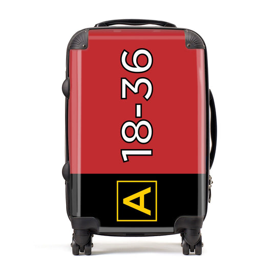Personalised Runway Holding Position Suitcase