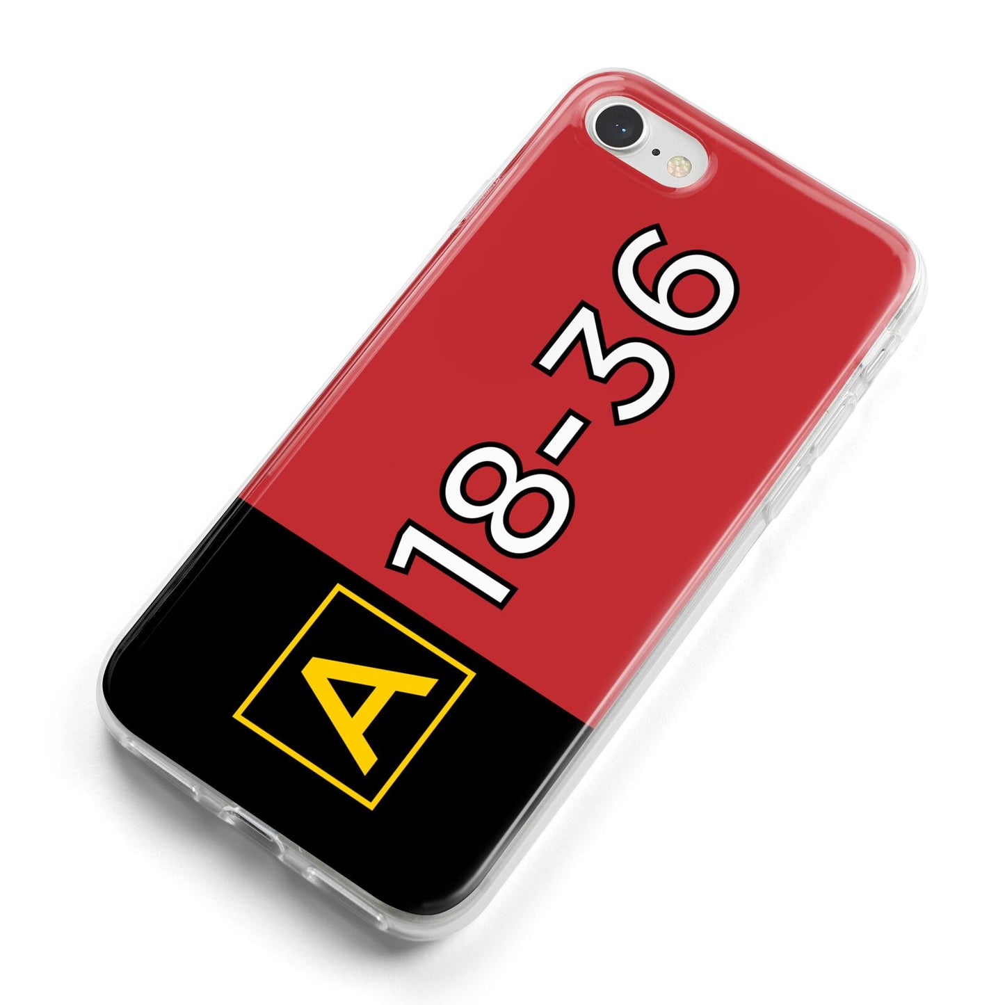 Personalised Runway Holding Position iPhone 8 Bumper Case on Silver iPhone Alternative Image