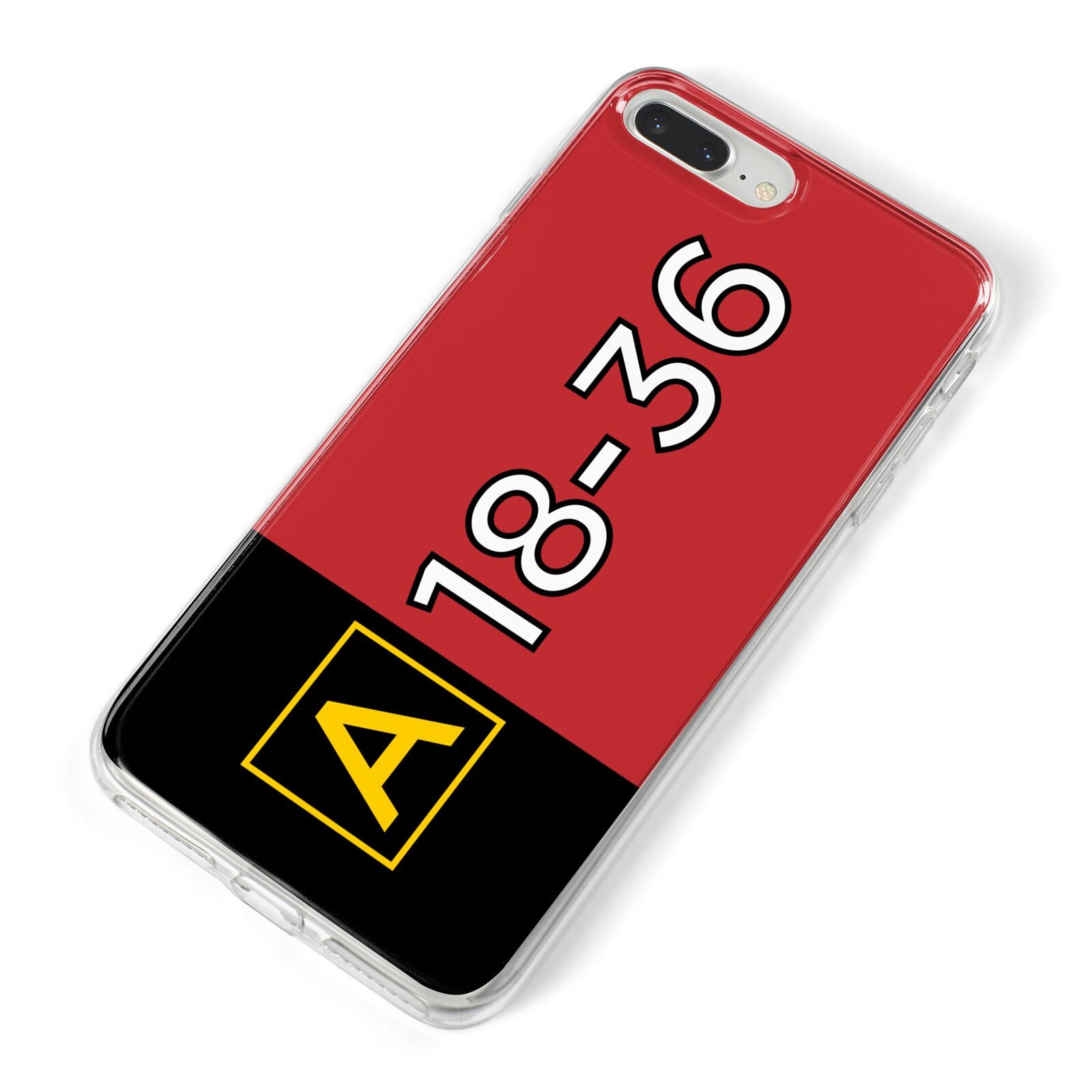 Personalised Runway Holding Position iPhone 8 Plus Bumper Case on Silver iPhone Alternative Image