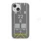 Personalised Runway iPhone 13 Mini Clear Bumper Case