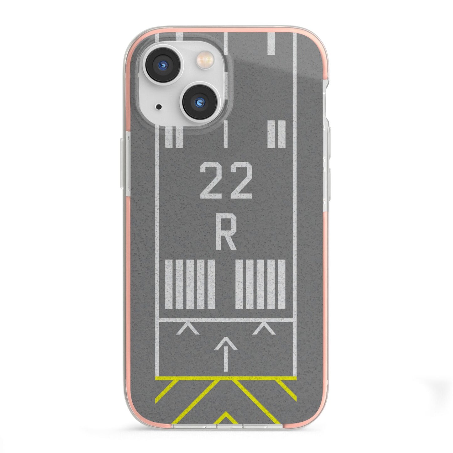 Personalised Runway iPhone 13 Mini TPU Impact Case with Pink Edges