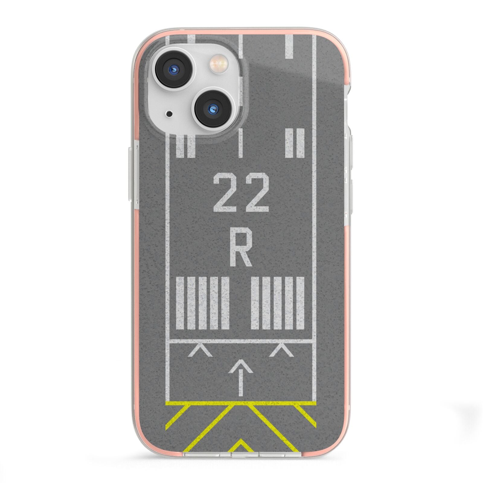 Personalised Runway iPhone 13 Mini TPU Impact Case with Pink Edges
