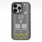 Personalised Runway iPhone 13 Pro Black Impact Case on Silver phone