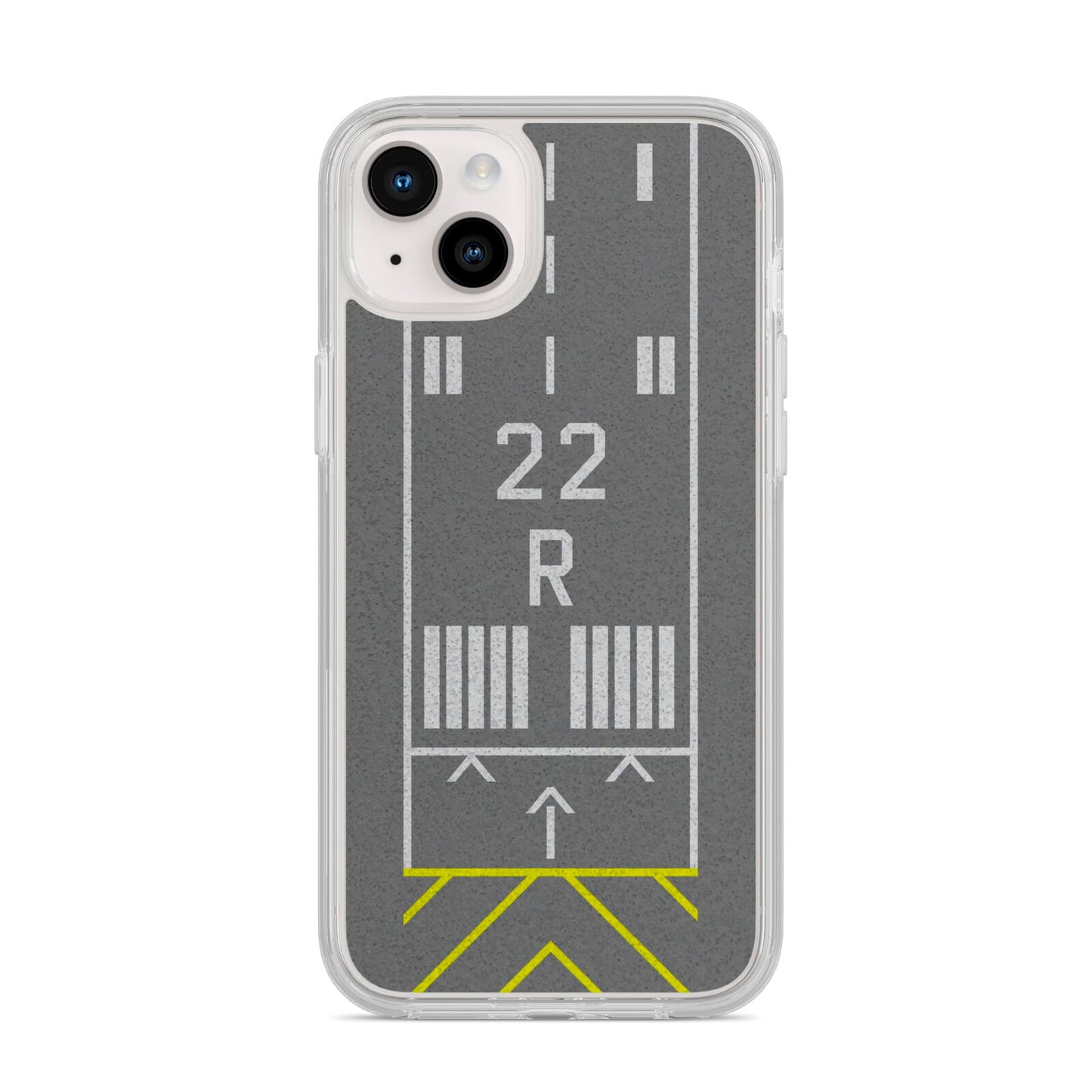 Personalised Runway iPhone 14 Plus Clear Tough Case Starlight