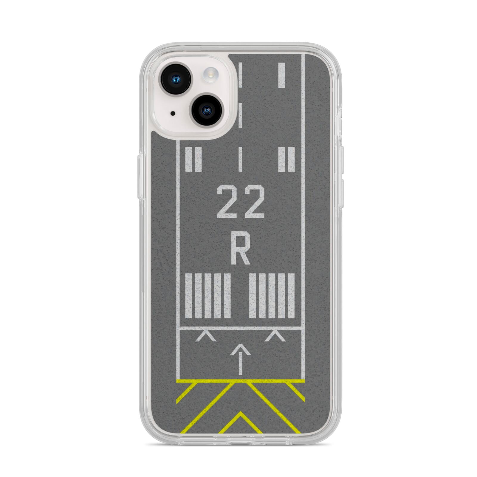 Personalised Runway iPhone 14 Plus Clear Tough Case Starlight