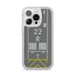 Personalised Runway iPhone 14 Pro Glitter Tough Case Silver