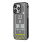 Personalised Runway iPhone 14 Pro Max Black Impact Case Side Angle on Silver phone