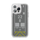 Personalised Runway iPhone 14 Pro Max Glitter Tough Case Silver