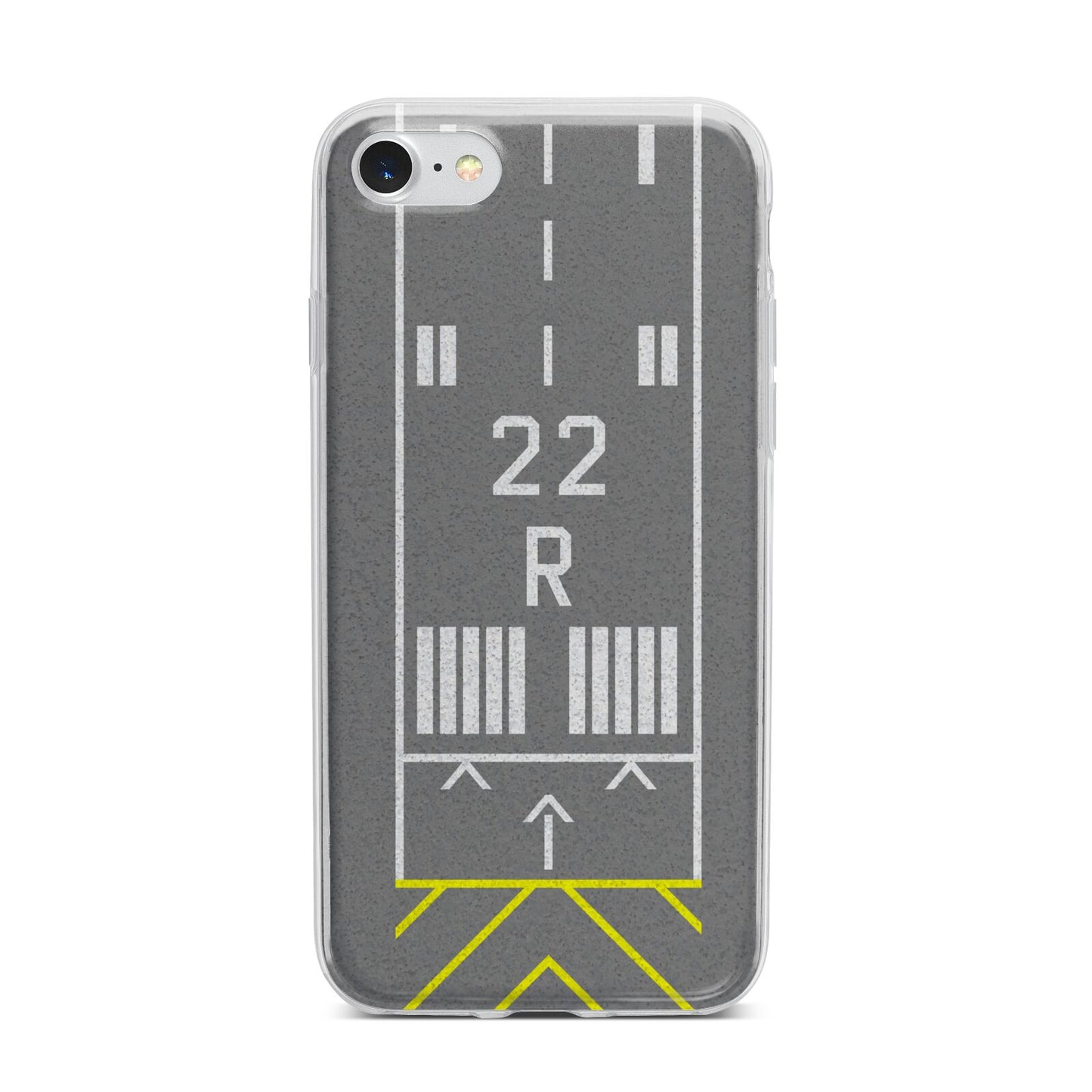 Personalised Runway iPhone 7 Bumper Case on Silver iPhone