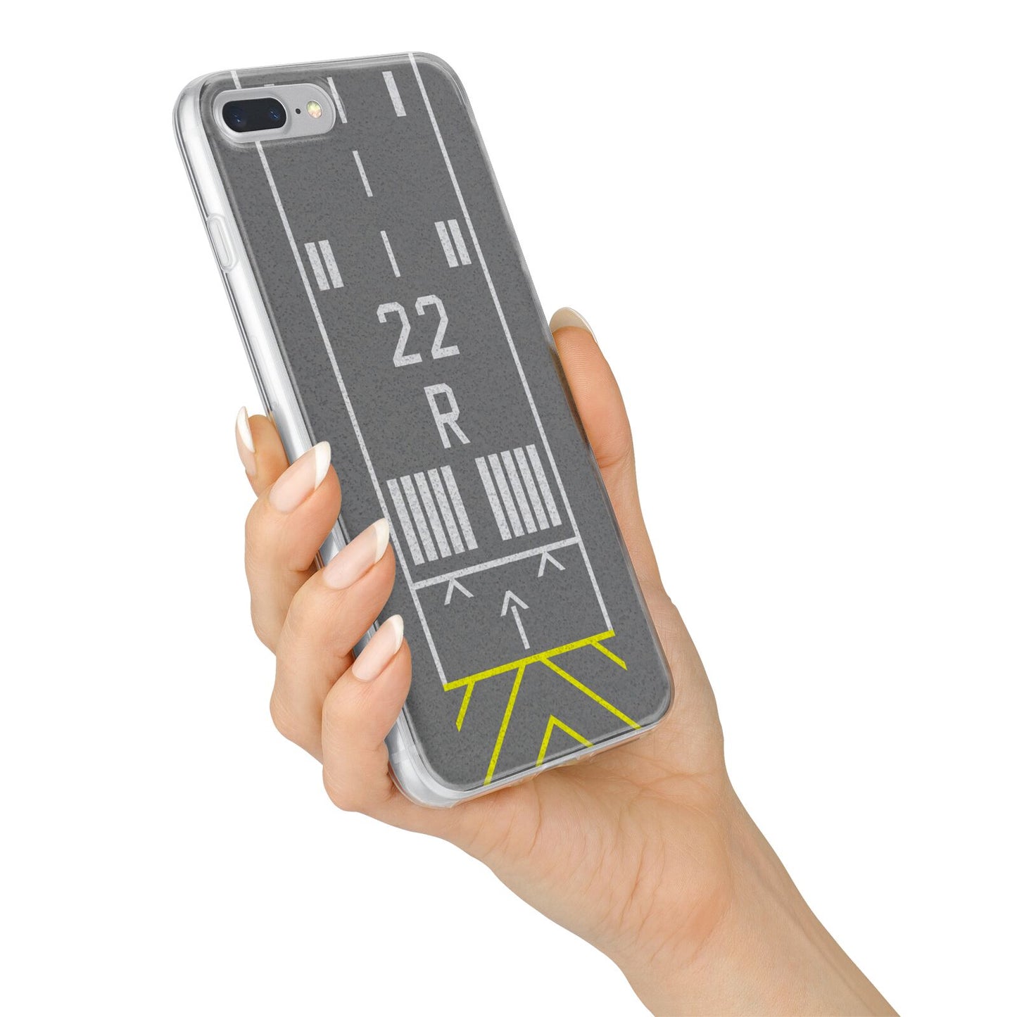 Personalised Runway iPhone 7 Plus Bumper Case on Silver iPhone Alternative Image