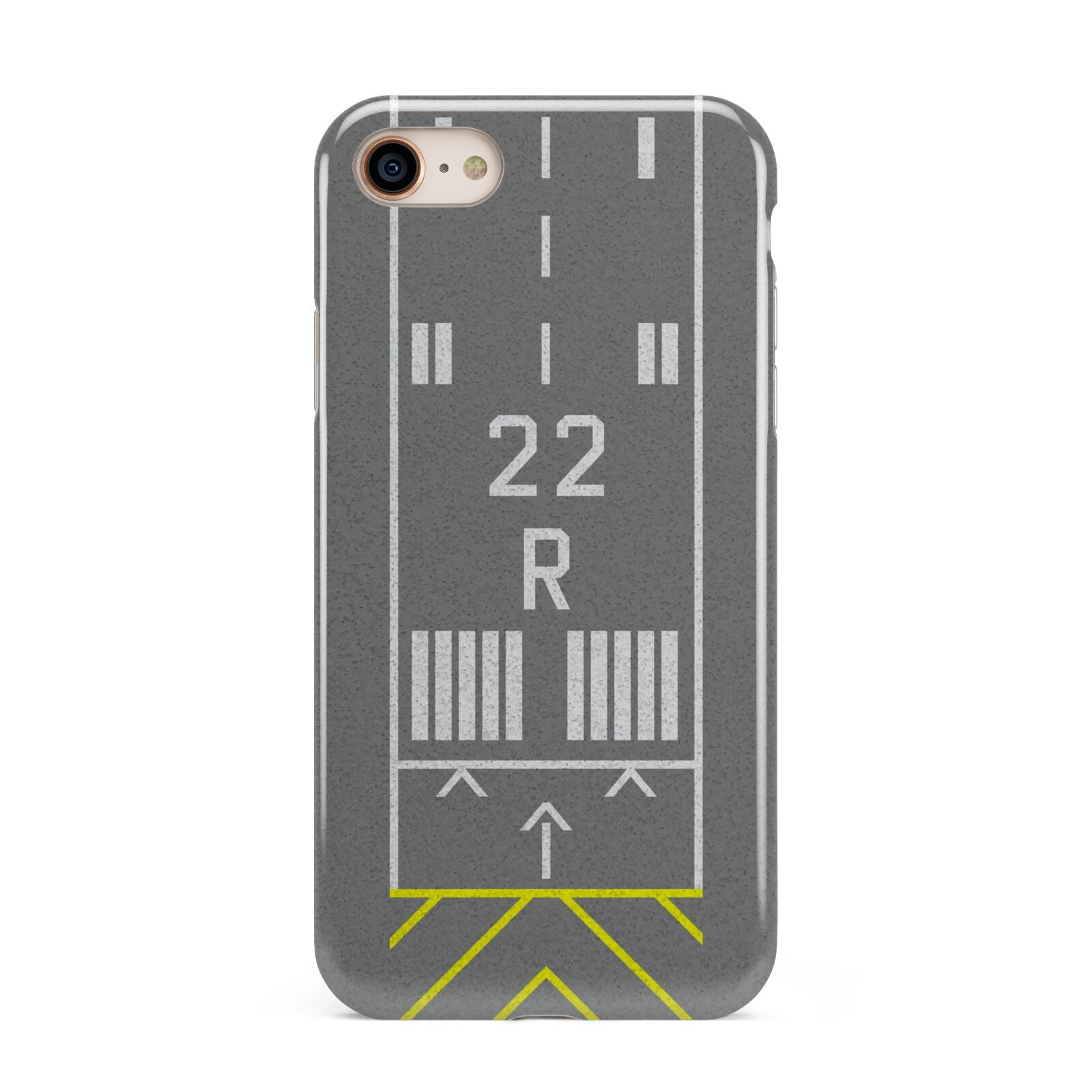 Personalised Runway iPhone 8 3D Tough Case on Gold Phone
