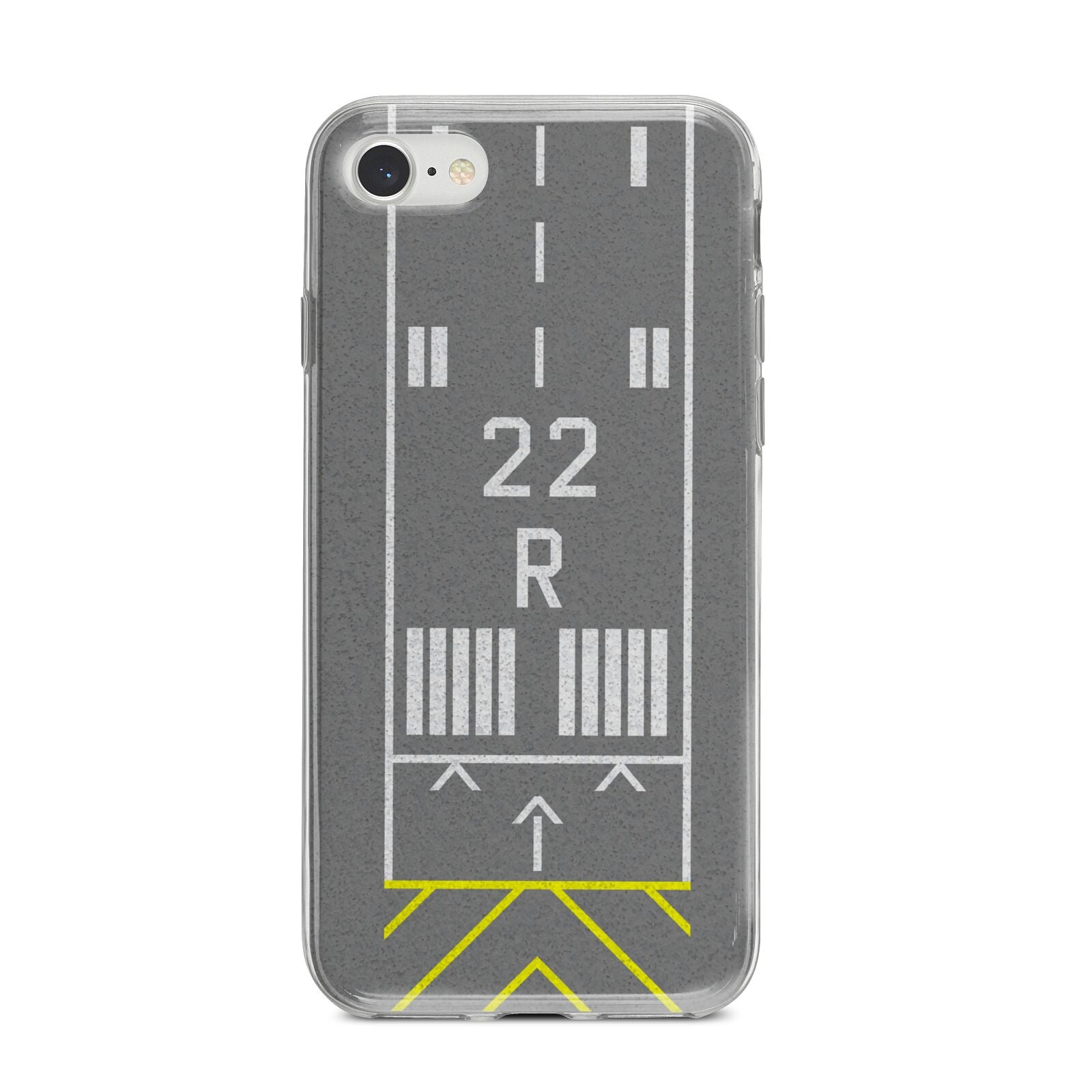 Personalised Runway iPhone 8 Bumper Case on Silver iPhone
