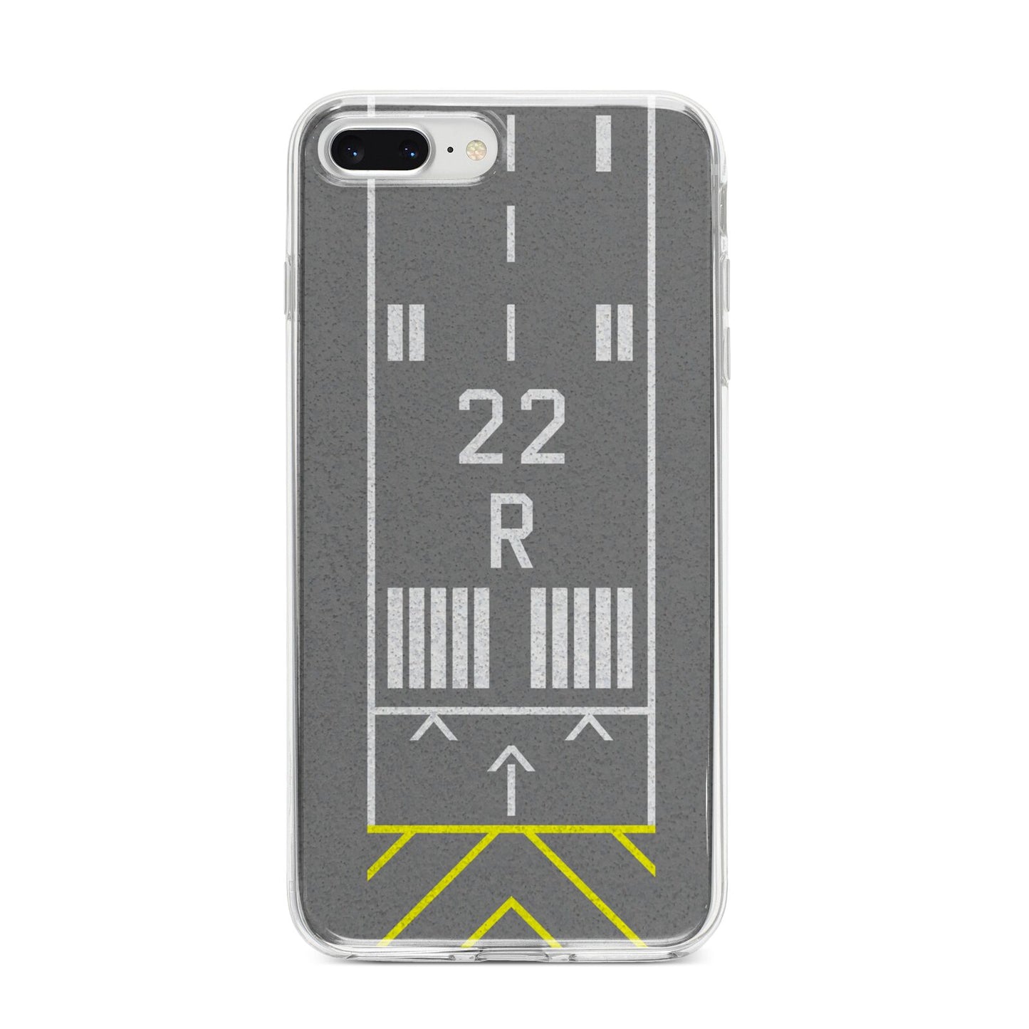 Personalised Runway iPhone 8 Plus Bumper Case on Silver iPhone