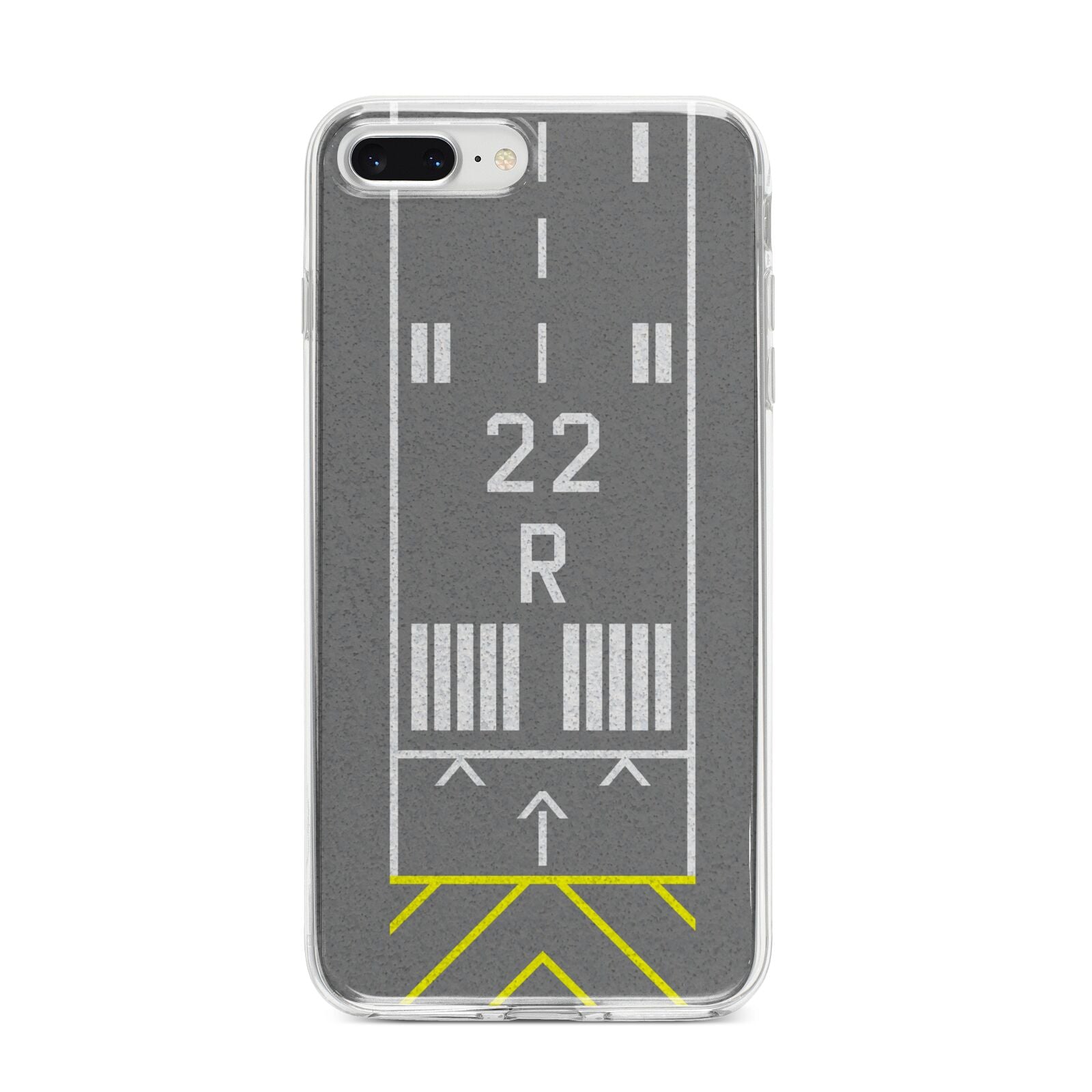 Personalised Runway iPhone 8 Plus Bumper Case on Silver iPhone