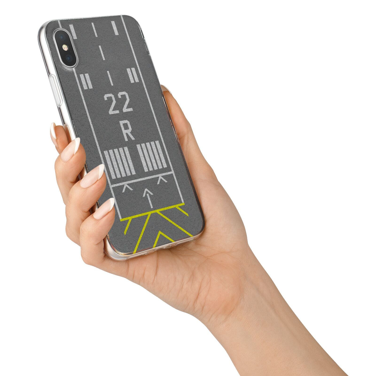 Personalised Runway iPhone X Bumper Case on Silver iPhone Alternative Image 2