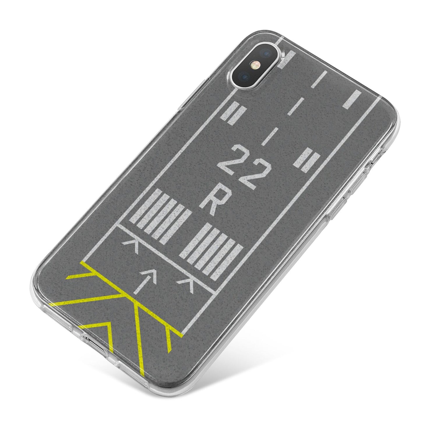 Personalised Runway iPhone X Bumper Case on Silver iPhone